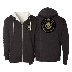 Royal MMA Sherpa Lined Zip-Up Hoodie #8178 C