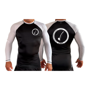 Bay Area Capoeira & Jiu Jitsu All Black Ranked Long Sleeve Rash Guards #8179 A