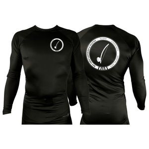 Bay Area Capoeira & Jiu Jitsu All Black Rash Guards Long Sleeves #8179 A