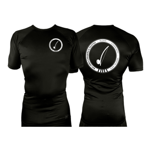 Bay Area Capoeira & Jiu Jitsu All Black Rash Guards Short Sleeves #8179 A