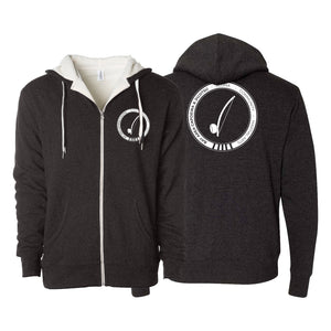 Bay Area Capoeira & Jiu Jitsu Sherpa Lined Zip-Up Hoodie #8179 A