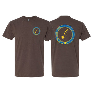Bay Area Capoeira & Jiu Jitsu Next Level CVC Shirt #8179 B (Blue & Yellow)