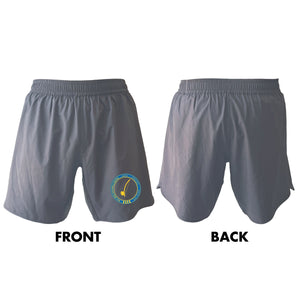 Bay Area Capoeira & Jiu Jitsu Grey Shorts 2.0 #8179 B (Blue & Yellow)