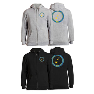 Bay Area Capoeira & Jiu Jitsu Zip-Up Hoodies #8179 B (Blue & Yellow)