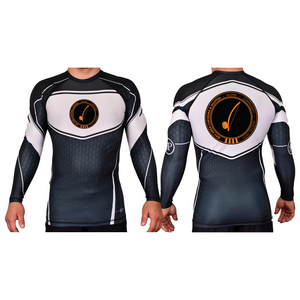 Bay Area Capoeira & Jiu Jitsu Academy Rash Guards Black/White #8179 C