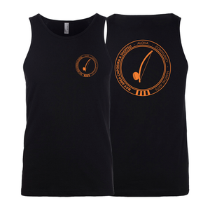 Bay Area Capoeira & Jiu Jitsu Next Level Tank Tops #8179 C (Black & Orange)