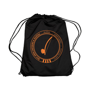 Bay Area Capoeira & Jiu Jitsu Drawstring Bags #8179 C (Black & Orange)
