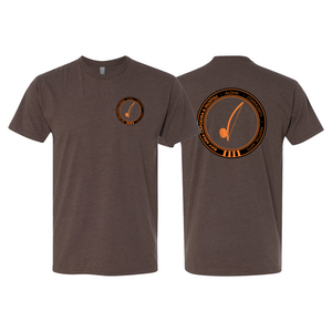 Bay Area Capoeira & Jiu Jitsu Next Level CVC Shirt #8179 C (Black & Orange)