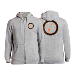 Bay Area Capoeira & Jiu Jitsu Zip-Up Hoodies #8179 C (Black & Orange)