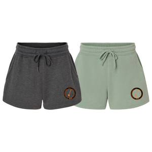 Bay Area Capoeira & Jiu Jitsu Women's Sweatshorts #8179 C (Black & Orange)