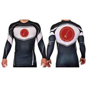 Bay Area Capoeira & Jiu Jitsu Academy Rash Guards Black/White #8179 D