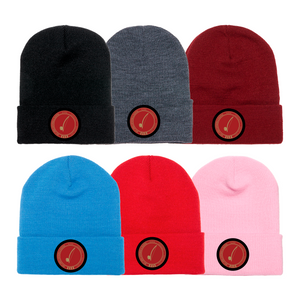 Bay Area Capoeira & Jiu Jitsu Academy Beanies #8179 D (Red & Gold)