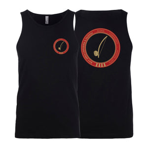 Bay Area Capoeira & Jiu Jitsu Next Level Tank Tops #8179 D (Red & Gold)