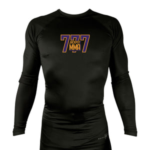 Jackpot MMA All Black Rash Guards Long Sleeves #8180 A