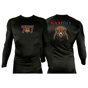 Jackpot MMA All Black Rash Guards Long Sleeves #8180 A
