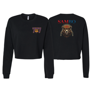 Jackpot MMA Women's Cropped Crewneck Sweatshirt #8180 A