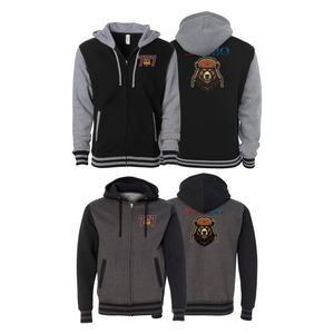 Jackpot MMA Varsity Zip-Up Hoodies #8180 A