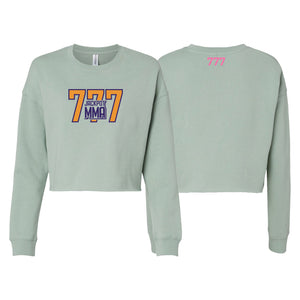 Jackpot MMA Women's Cropped Crewneck Sweatshirt #8180 C
