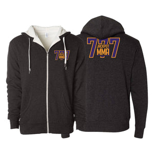 Jackpot MMA Sherpa Lined Zip-Up Hoodie #8180 D