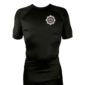 Disciple MMA Academy All Black Rash Guards Short Sleeves #8181 A