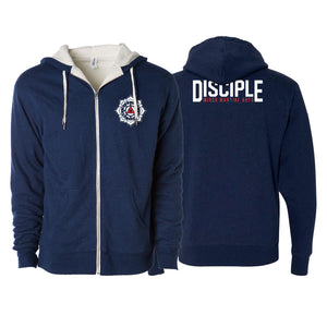 Disciple MMA Academy Sherpa Lined Zip-Up Hoodie #8181 A