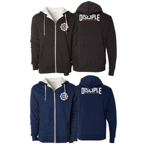 Disciple MMA Academy Sherpa Lined Zip-Up Hoodie #8181 A