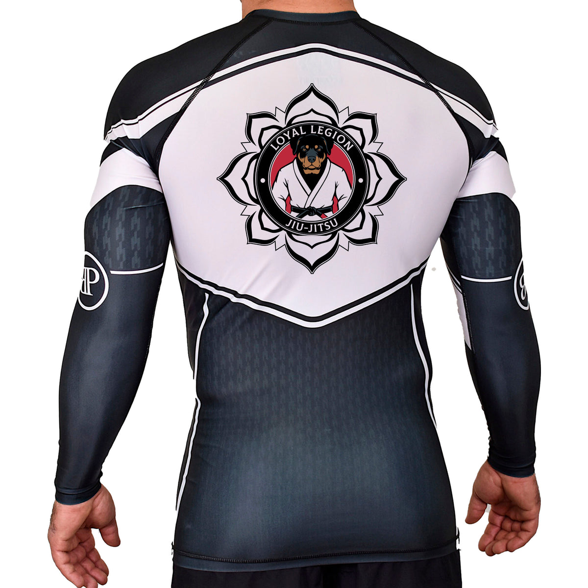 Disciple MMA Academy Rash Guards Black/White #8181 D