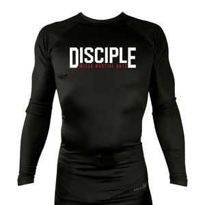 Disciple MMA All Black Rash Guards Long Sleeves #8181 D