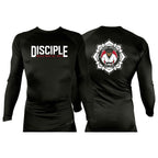 Disciple MMA All Black Rash Guards Long Sleeves #8181 D