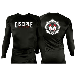 Disciple MMA All Black Rash Guards Long Sleeves #8181 D