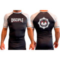 Disciple MMA All Black Ranked Short Sleeve Rash Guards #8181 D