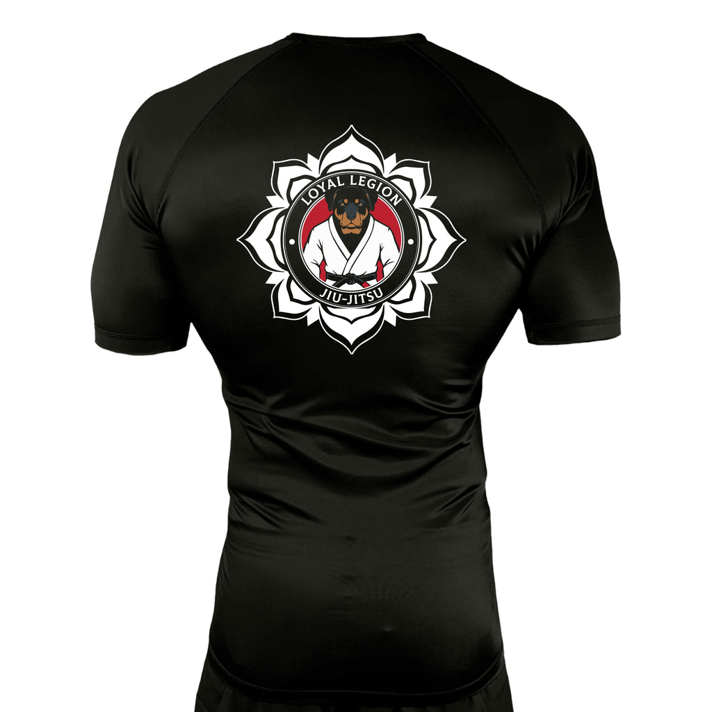 Disciple MMA All Black Rash Guards Short Sleeves #8181 D