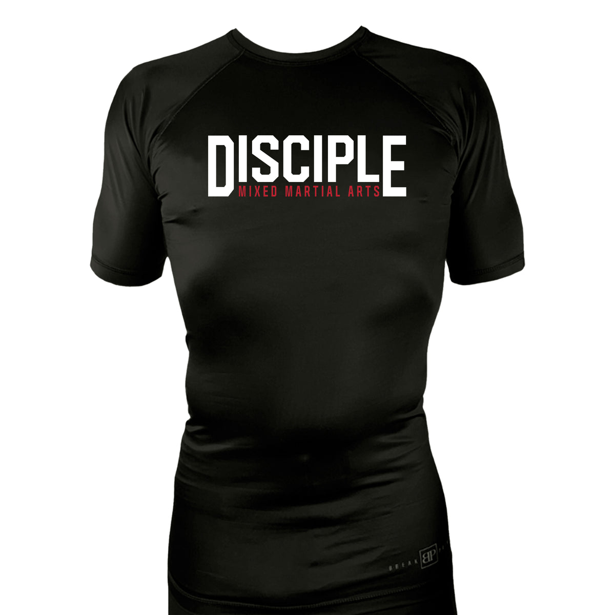 Disciple MMA All Black Rash Guards Short Sleeves #8181 D