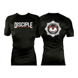 Disciple MMA All Black Rash Guards Short Sleeves #8181 D