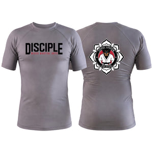 Disciple MMA Gray Rash Guards Short Sleeve #8181 D