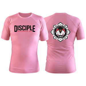 Disciple MMA Pink Rash Guards Short Sleeve #8181 D