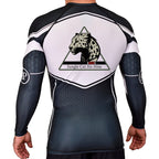 Jungle Cat Jiu Jitsu Academy Rash Guards Black/White #8182 A