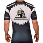 Jungle Cat Jiu Jitsu Academy Rash Guards Black/White #8182 A