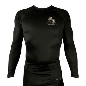 Jungle Cat Jiu Jitsu All Black Rash Guards Long Sleeves #8182 A