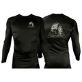 Jungle Cat Jiu Jitsu All Black Rash Guards Long Sleeves #8182 A
