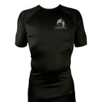 Jungle Cat Jiu Jitsu All Black Rash Guards Short Sleeves #8182 A