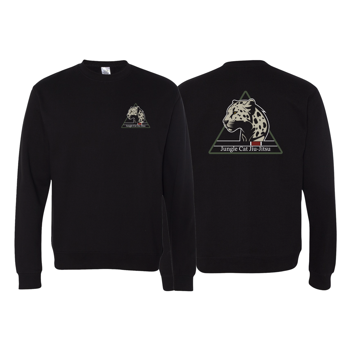 Jungle Cat Jiu Jitsu Crewneck Sweatshirt #8182 A