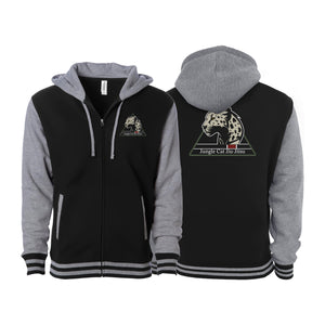 Jungle Cat Jiu Jitsu Varsity Zip-Up Hoodies #8182 A