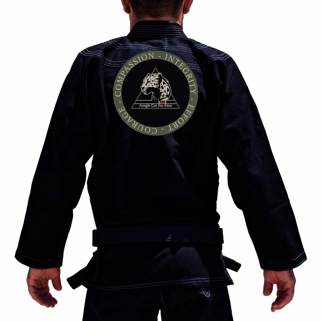 Jungle Cat Jiu Jitsu Academy Kids Gi - Black #1603 A