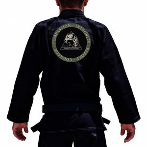 Jungle Cat Jiu Jitsu Academy Kids Gi - Black #1603 A