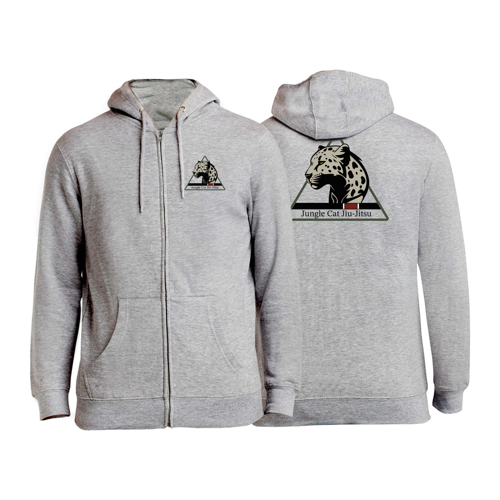 Jungle Cat Jiu Jitsu Zip-Up Hoodies #8182 A