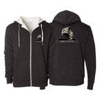 Jungle Cat Jiu Jitsu Sherpa Lined Zip-Up Hoodie #8182 A