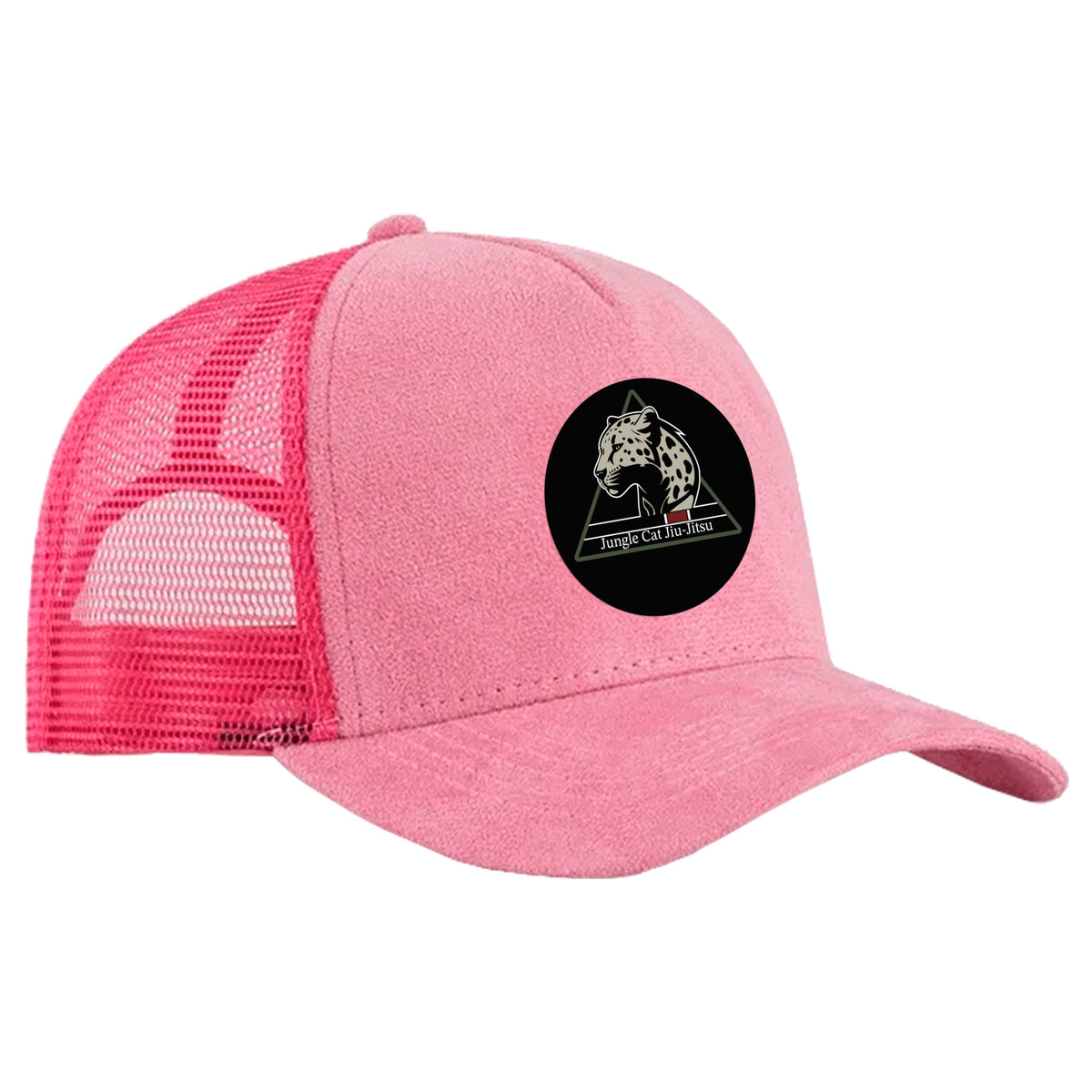 Jungle Cat Jiu Jitsu Suede Trucker Hat #8182 A