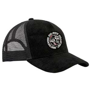 Gilroy BJJ Academy Suede Trucker Hat #8183 B