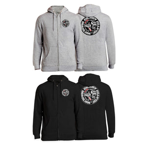 Gilroy BJJ Academy Zip-Up Hoodies #8183 C